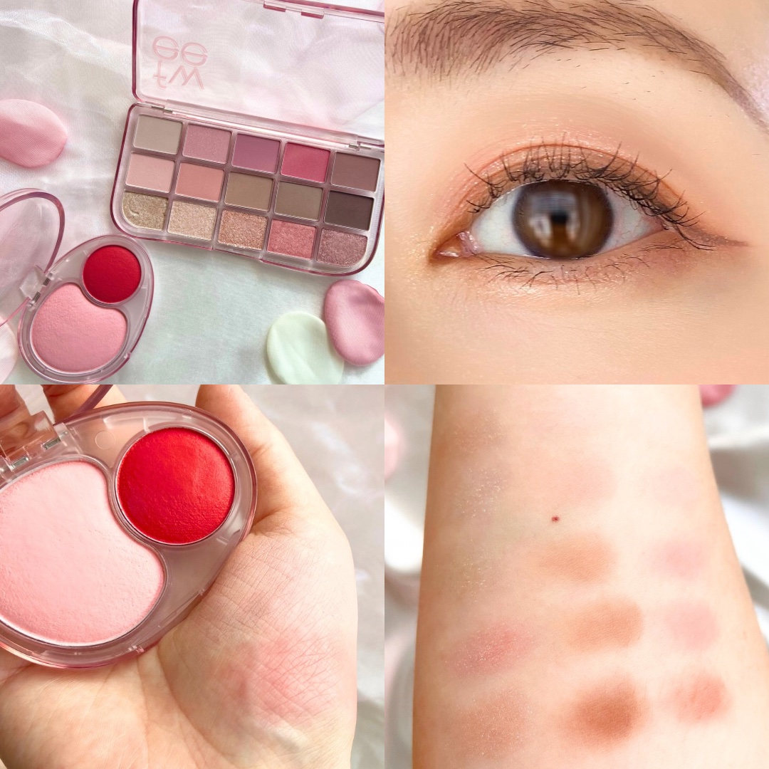 フィー モアムードアイパレット 04 モアザンレッド/fwee/アイシャドウパレットを使ったクチコミ（3枚目）