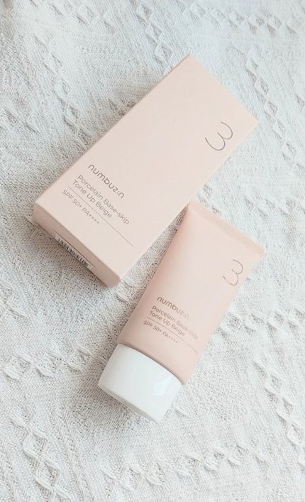 3番 ノーファンデ陶器肌トーンアップクリーム/numbuzin/化粧下地を使ったクチコミ(1枚目)