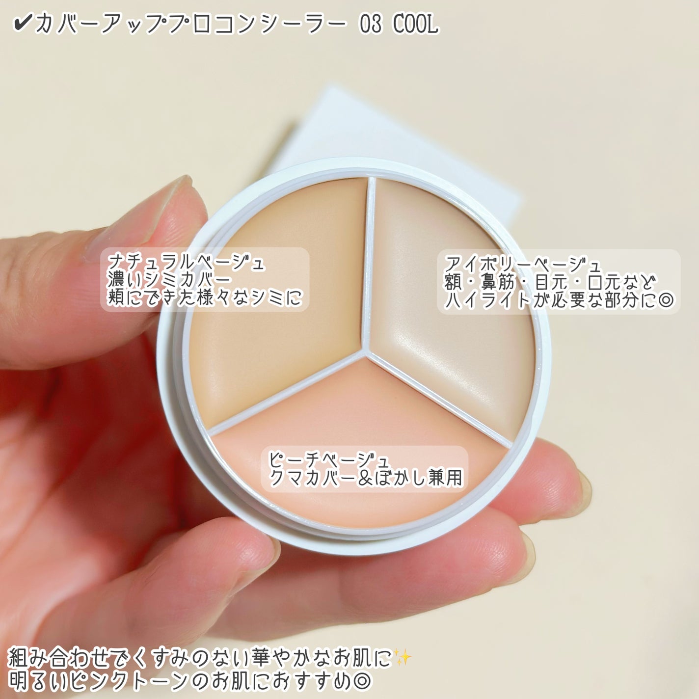 カバーアッププロコンシーラー/TFIT/パレットコンシーラーを使ったクチコミ(3枚目)