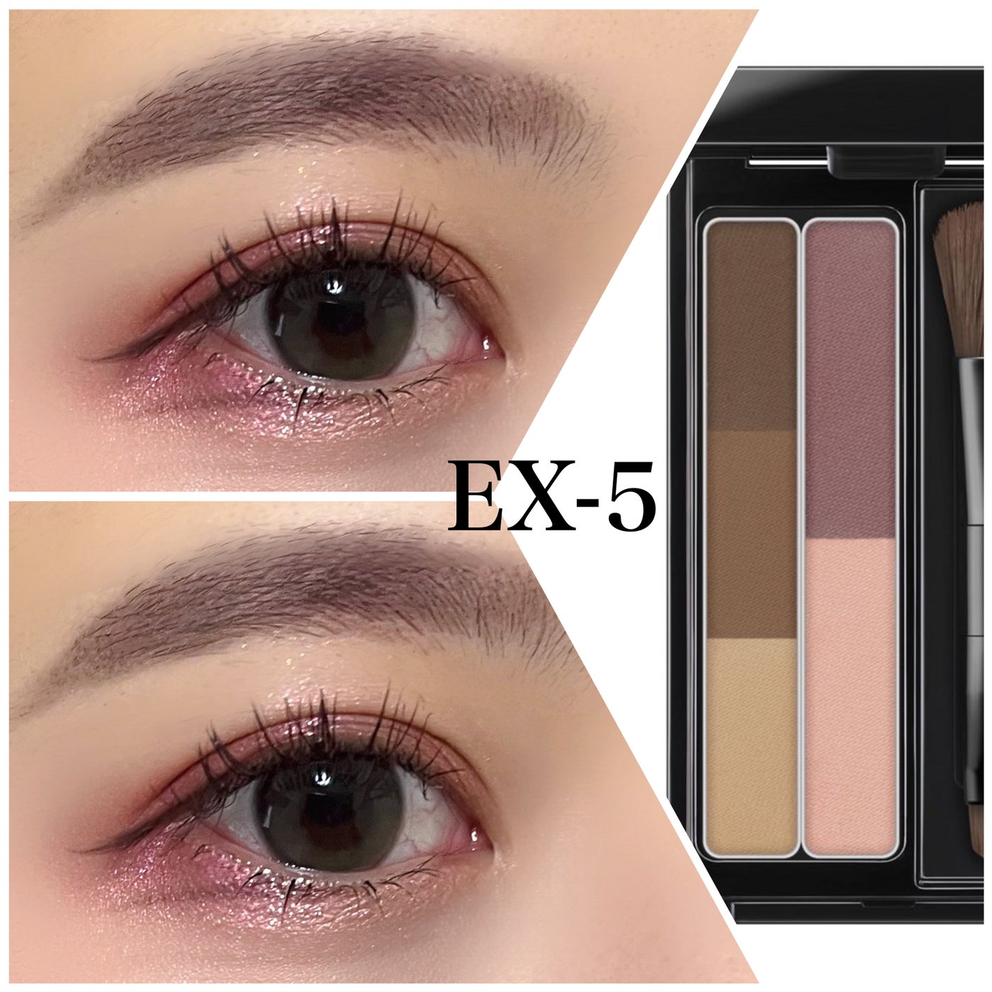 デザイニングアイブロウ3D(デュアルカラー)/KATE/パウダーアイブロウを使ったクチコミ(3枚目)