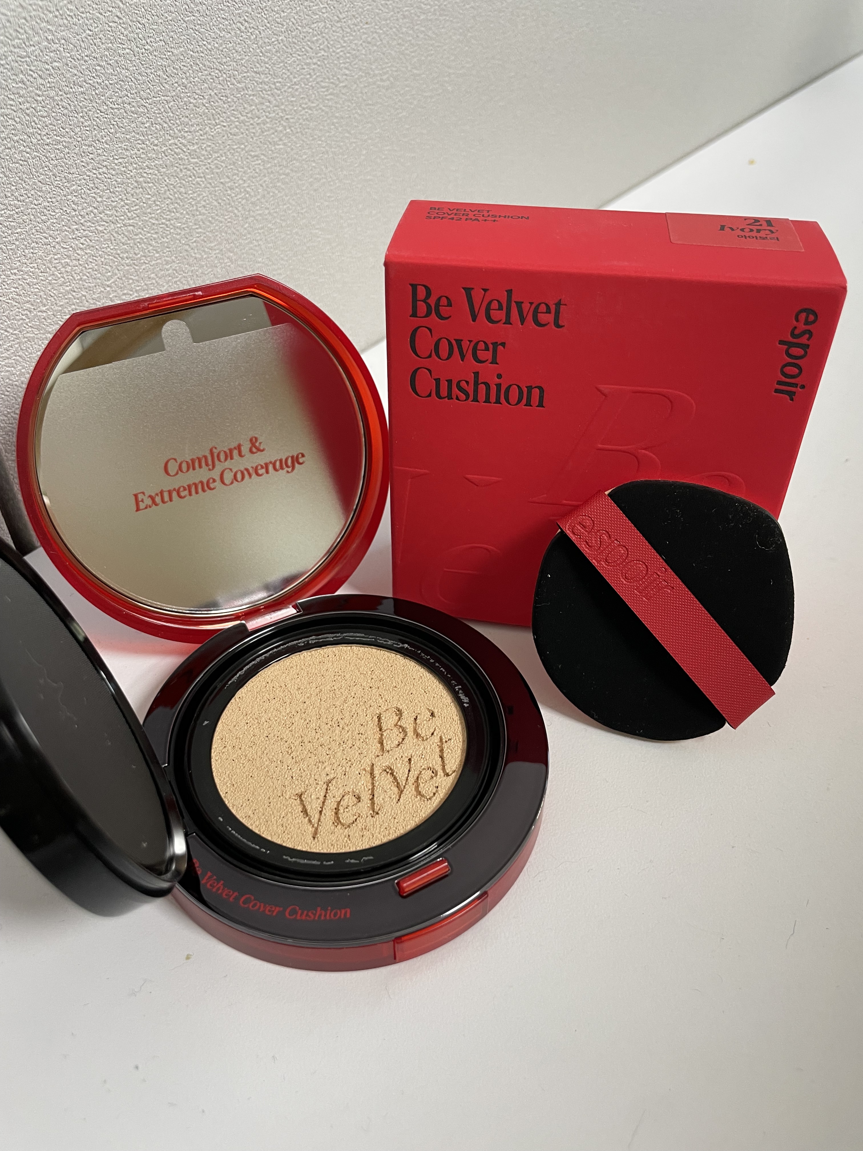 ビーベルベットカバークッション/espoir/クッションファンデーションを使ったクチコミ（1枚目）