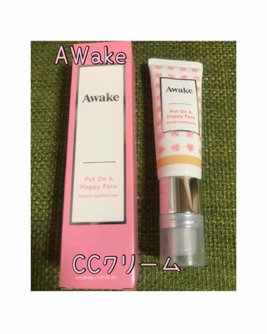 プットオンアハッピーフェイス ティンティド モイスチュアライザー/Awake/CCクリームを使ったクチコミ（1枚目）