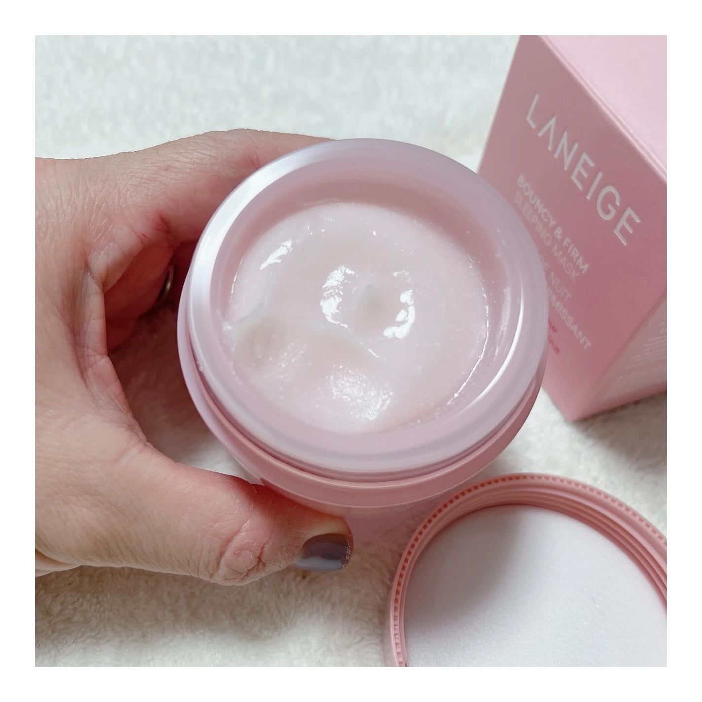 バウンシースリーピングマスク/LANEIGE/フェイスクリームを使ったクチコミ(2枚目)