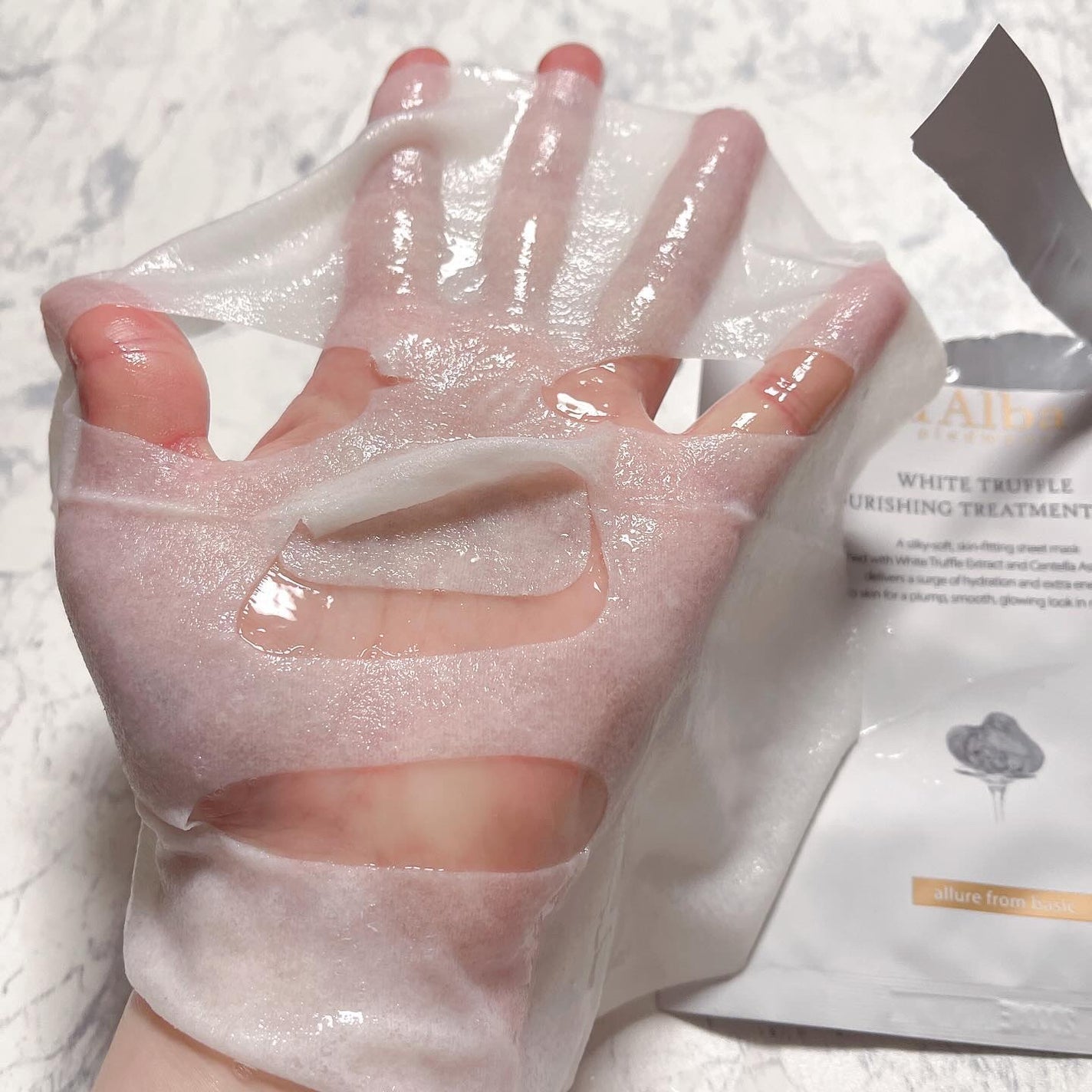 ホワイトトリュフナリシングトリートメントマスク/ダルバ/シートマスク・パックを使ったクチコミ(5枚目)