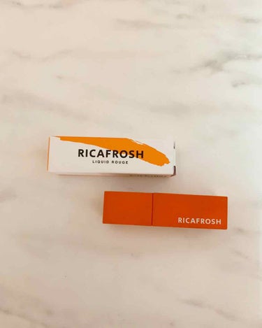 RICAFROSH ジューシーリブティント
01オランジェット

人気色😊ブラウンとオレンジが絶妙🍊✨
もうほんとにオレンジとブラウン…オランジェットを混ぜたらこんな色になるよって色でなんだろ…オレンジ