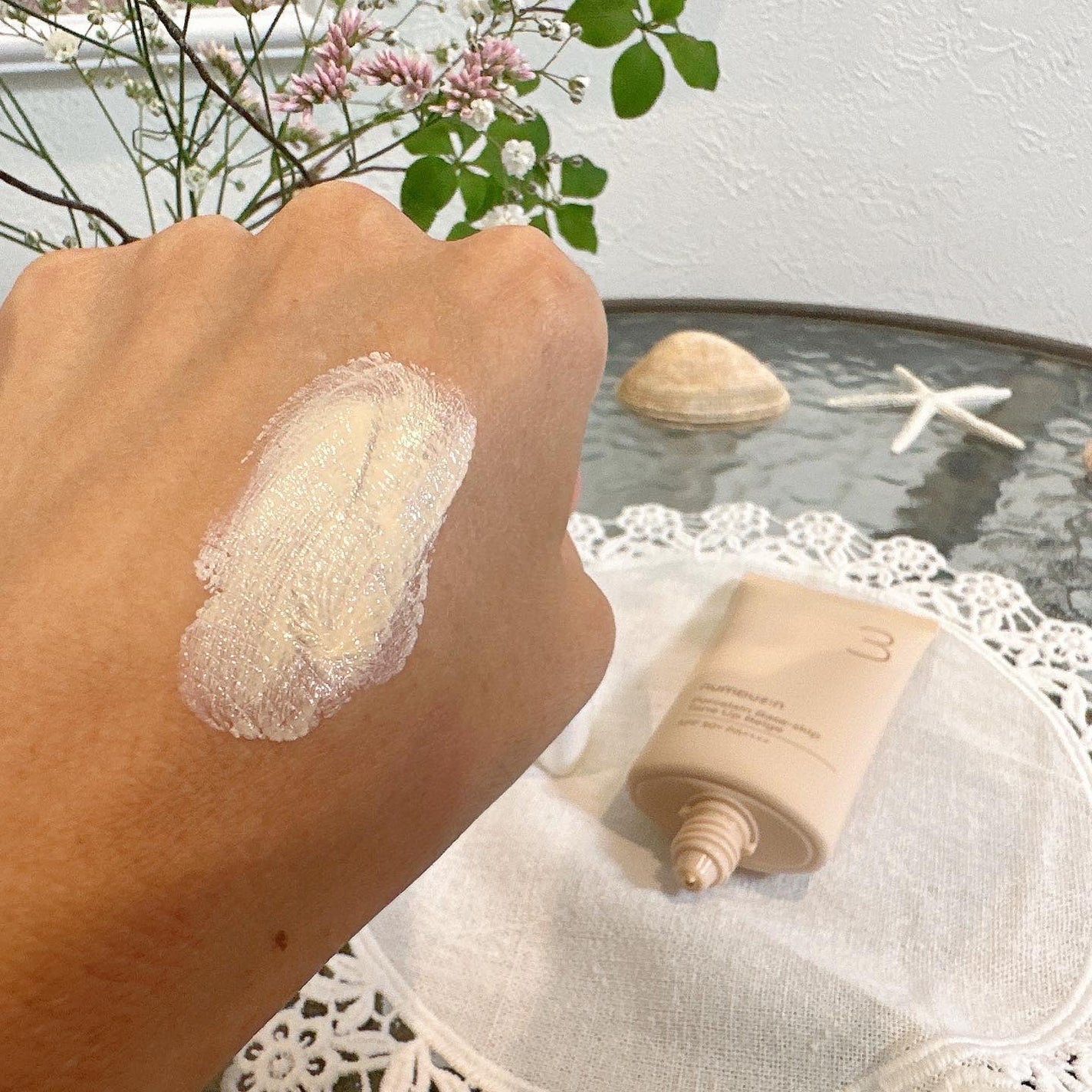 3番 ノーファンデ陶器肌トーンアップクリーム/numbuzin/化粧下地を使ったクチコミ(6枚目)