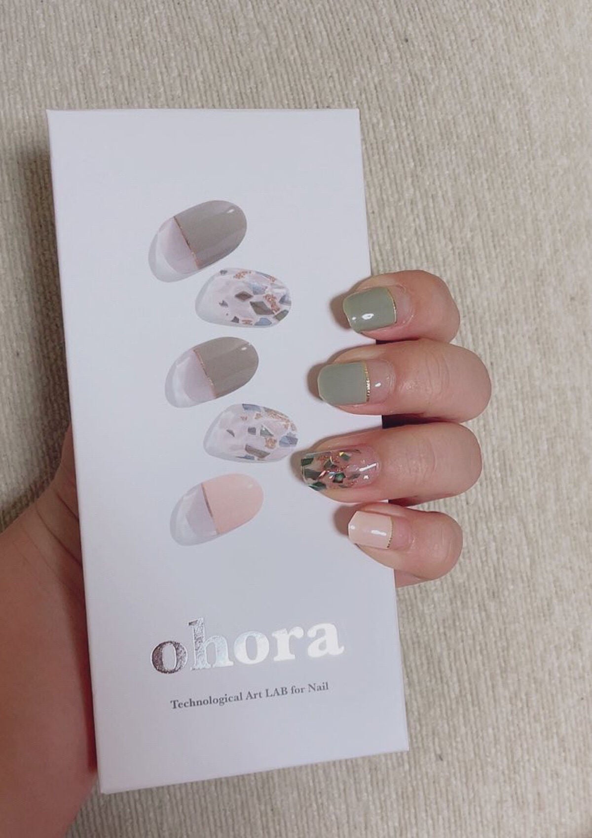 セミキュアジェルネイル(ハンド)/ohora/ネイルシールを使ったクチコミ(6枚目)