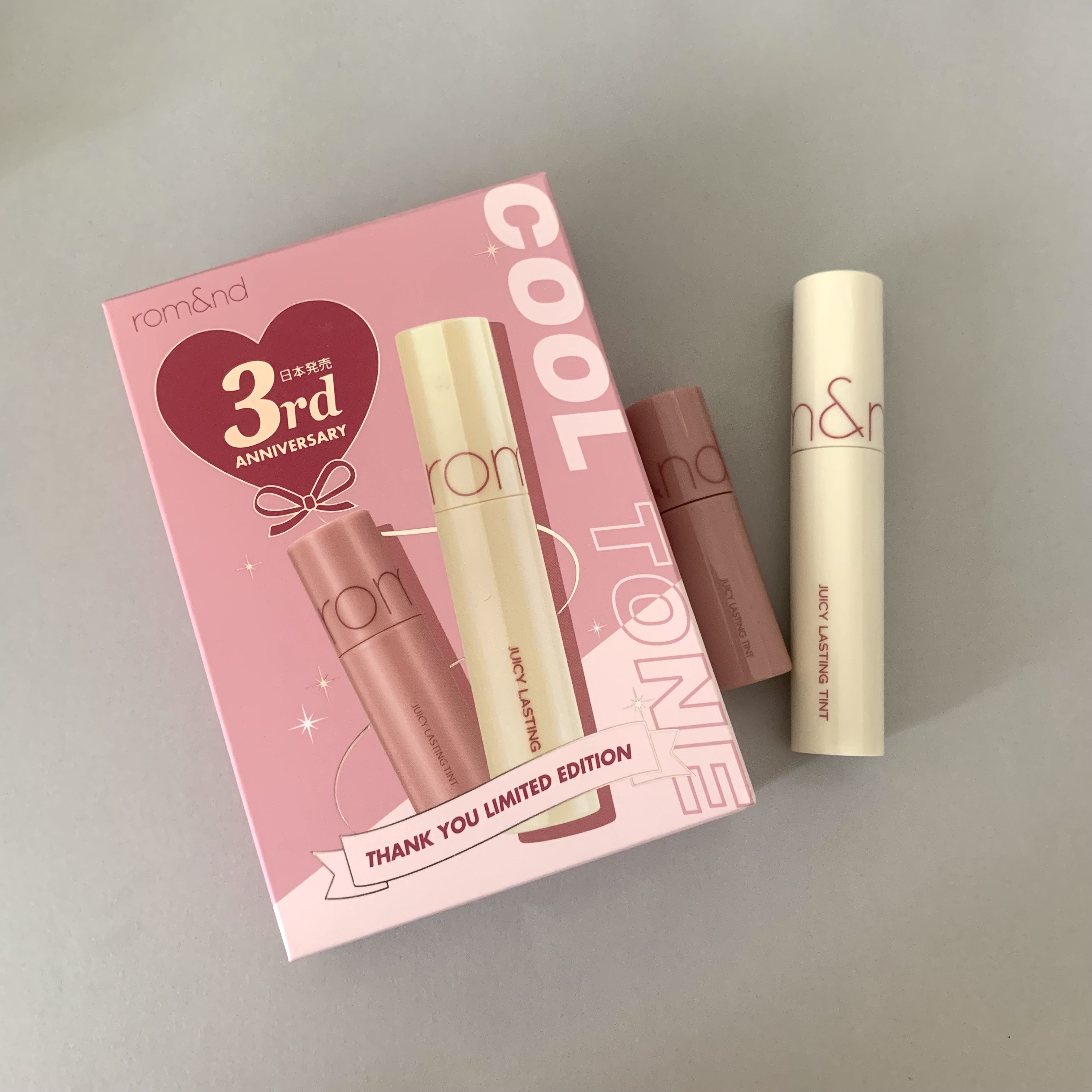 ジューシーラスティングティント/rom&nd/リップティントを使ったクチコミ（1枚目）