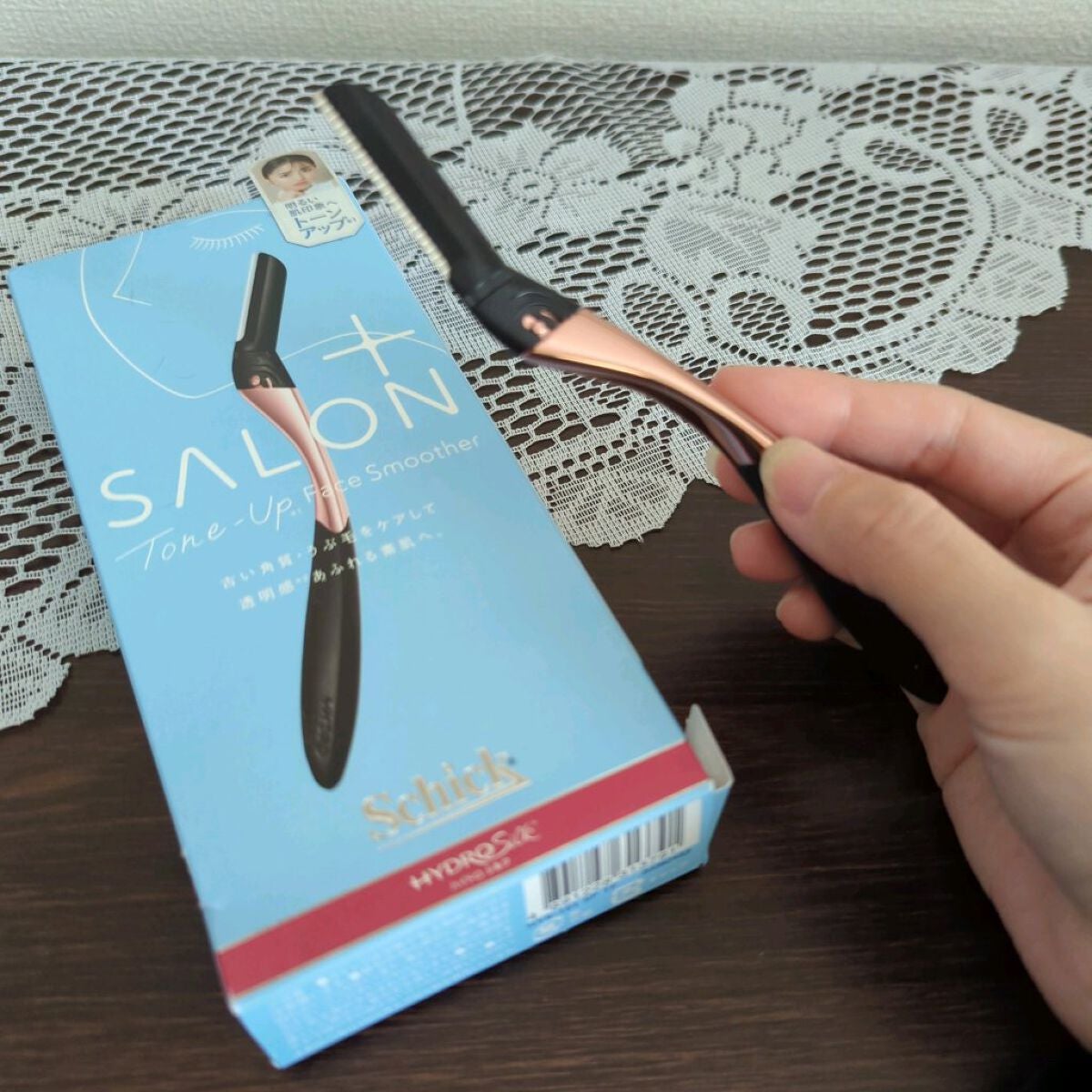 サロンプラス トーンアップ フェイススムーサー ホルダー(刃付き)/サロンプラス/シェーバーを使ったクチコミ(2枚目)