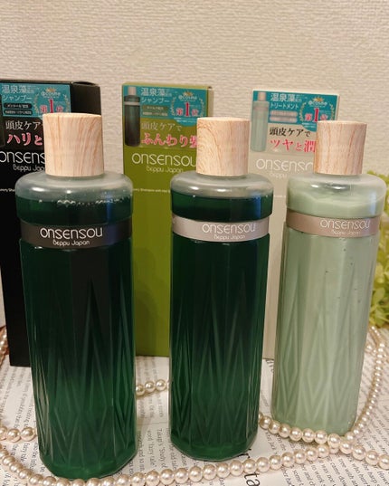 温泉藻配合頭皮ケアシャンプー/トリートメント/ONSENSOU/市販シャンプーを使ったクチコミ(4枚目)