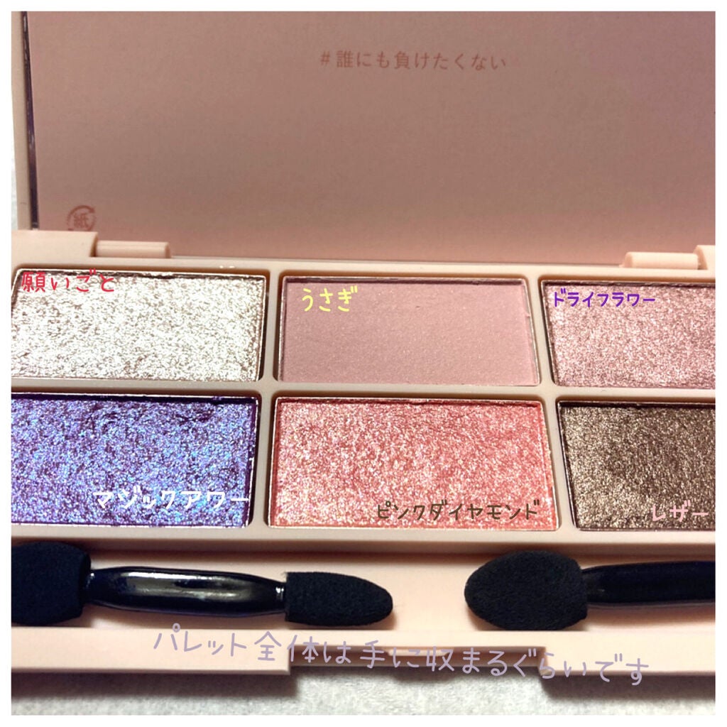 イロアソビ 6色アイパレット/iroasobi/アイシャドウパレットを使ったクチコミ(2枚目)