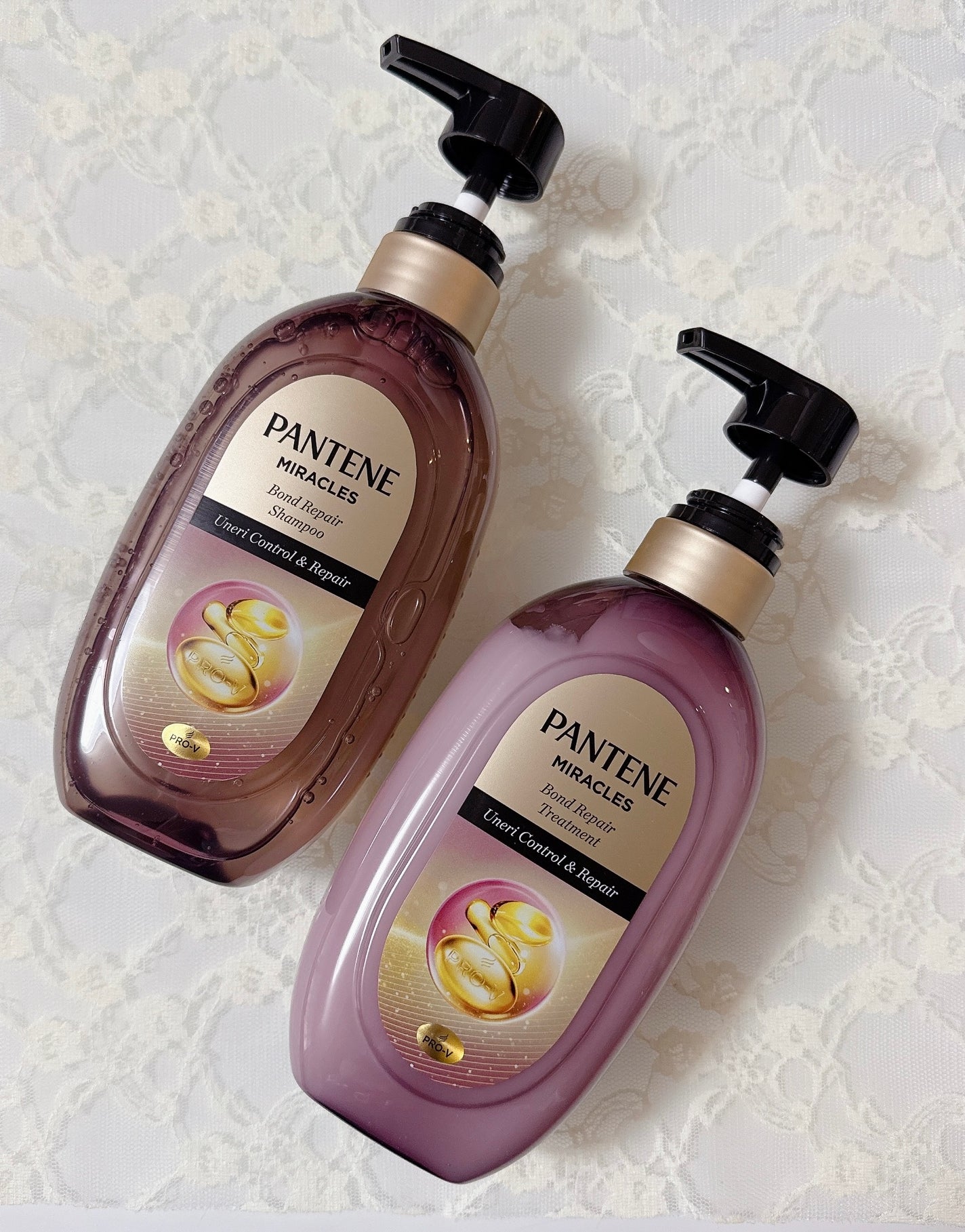 ミラクルズ うねりコントロール&リペア ボンドリペア シャンプー/トリートメント/パンテーン/市販シャンプーを使ったクチコミ(1枚目)