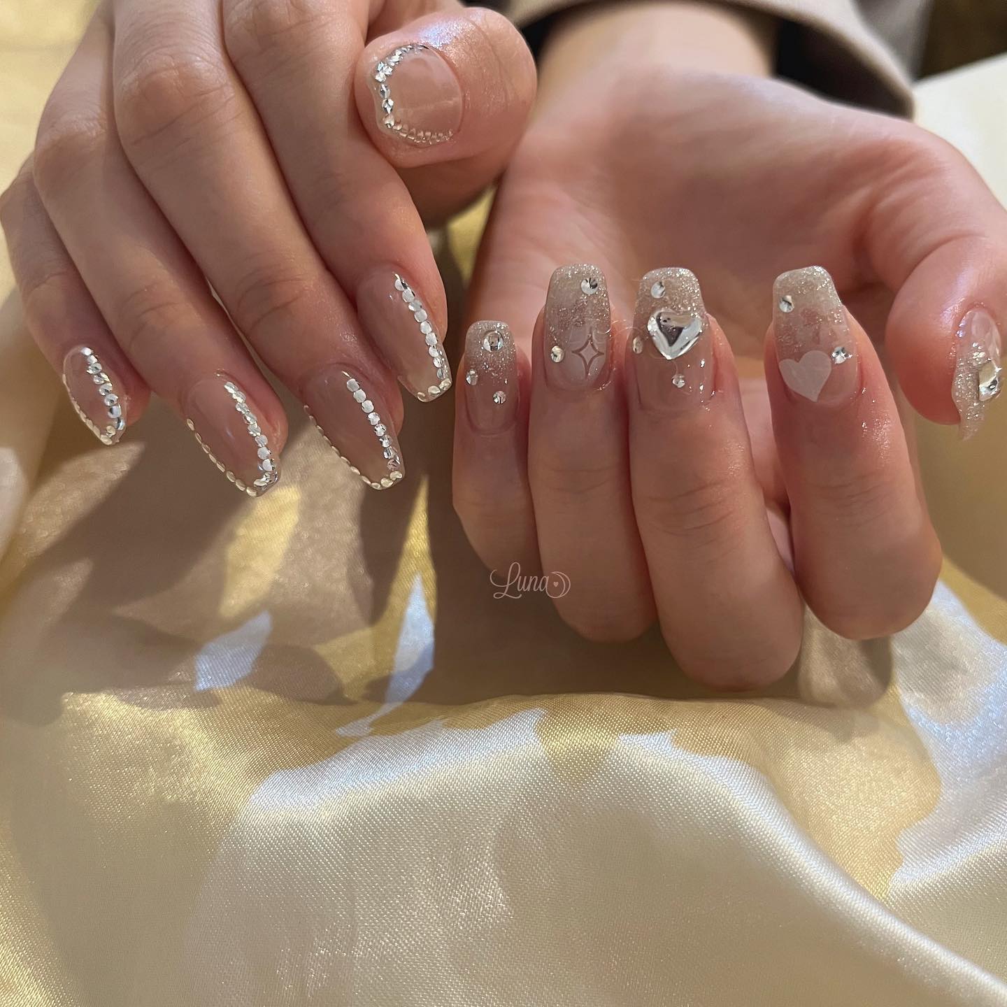 #ジェルネイル,#ワンカラーネイル,#ニュアンスネイル,#うるうるネイル,#ちゅるんネイル,#シンプルネイル,#パーツネイル,#透け感ネイル,#クリアネイル,#ぷっくりネイル,#ちぐはぐネイル,#韓国ネイル,#きらきらネイル,#うるつやネイル,#フレンチガーリーネイル,#ピンクネイル,#ベージュネイル,#ラメグラネイルのネイルデザイン