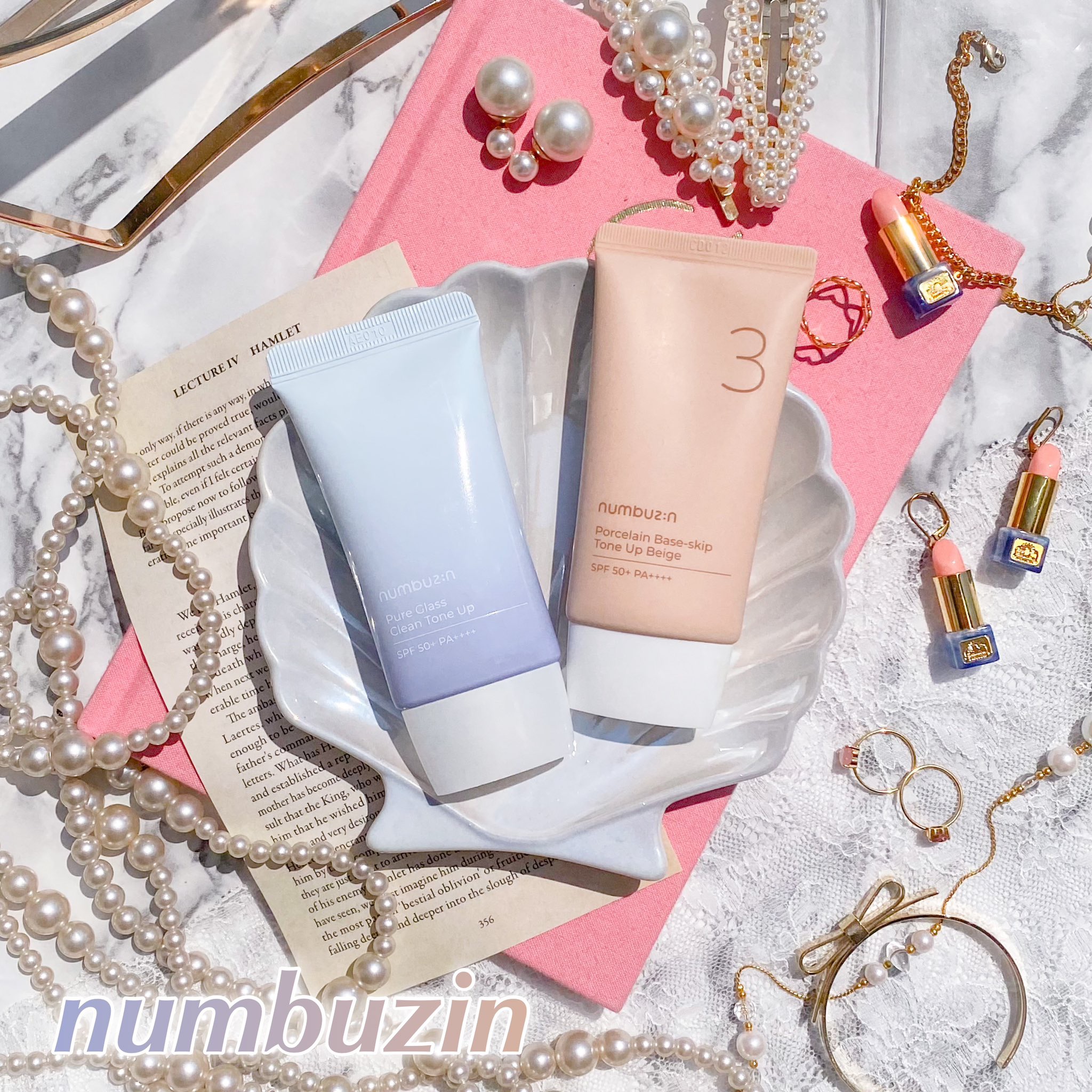 3番 ノーファンデ陶器肌トーンアップクリーム/numbuzin/化粧下地を使ったクチコミ（1枚目）