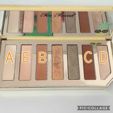 スパークリング パイナップル アイシャドウ パレット/Too Faced/アイシャドウパレットを使ったクチコミ（3枚目）