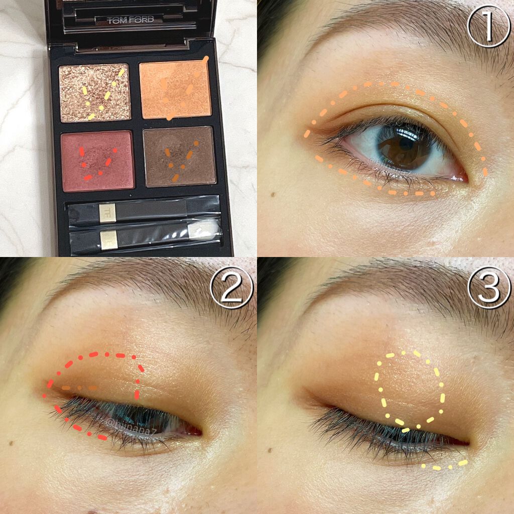 アイ カラー クォード/TOM FORD BEAUTY/アイシャドウパレットを使ったクチコミ（3枚目）