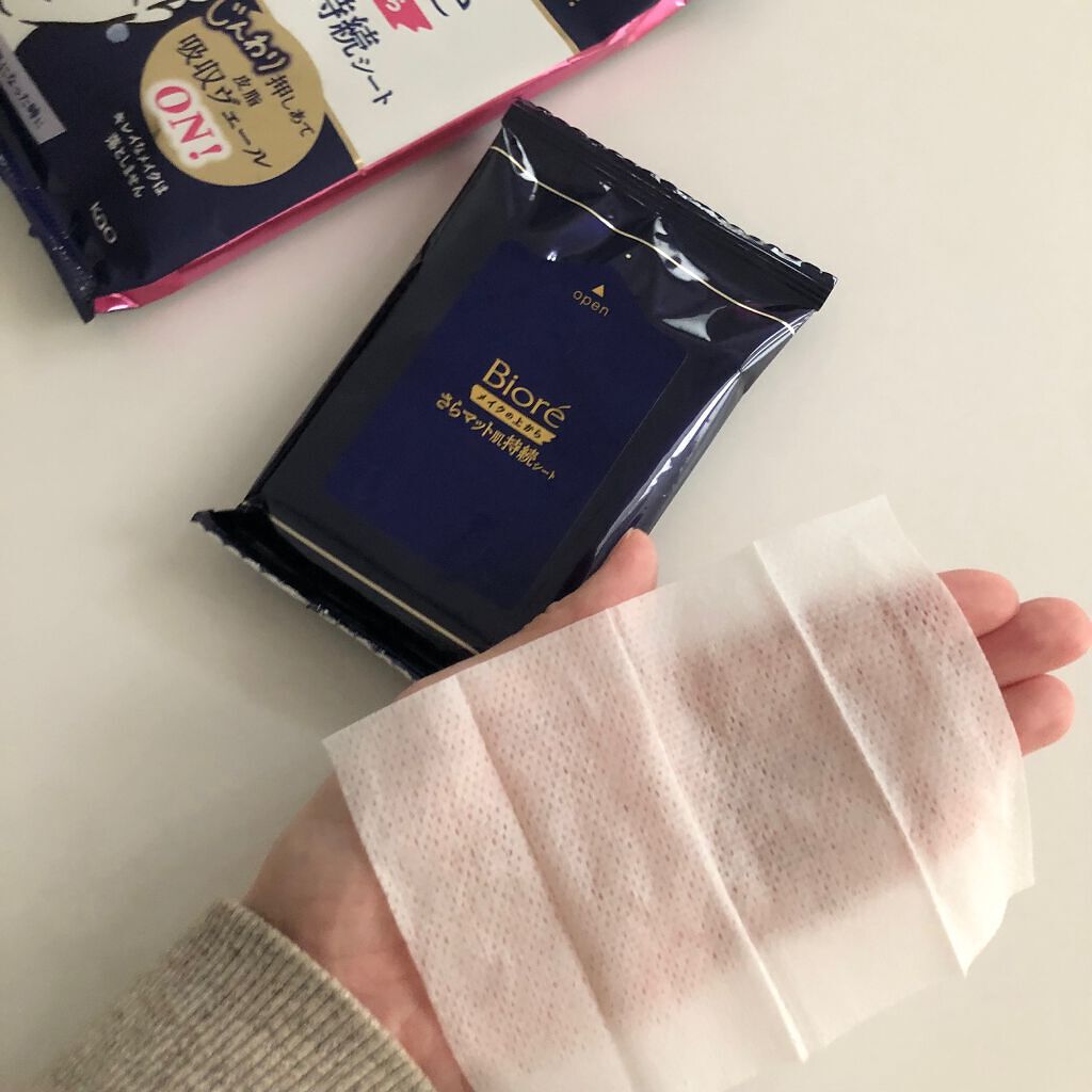 ビオレ メイク持続シート さらマット肌/ビオレ/フェイスシートを使ったクチコミ(2枚目)