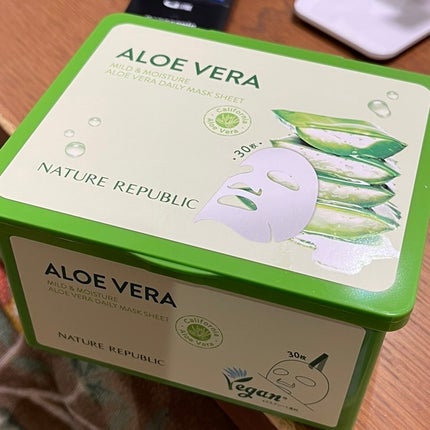 マイルド&モイスチャーアロエデイリーシートマスク/ネイチャーリパブリック/シートマスク・パックを使ったクチコミ(1枚目)