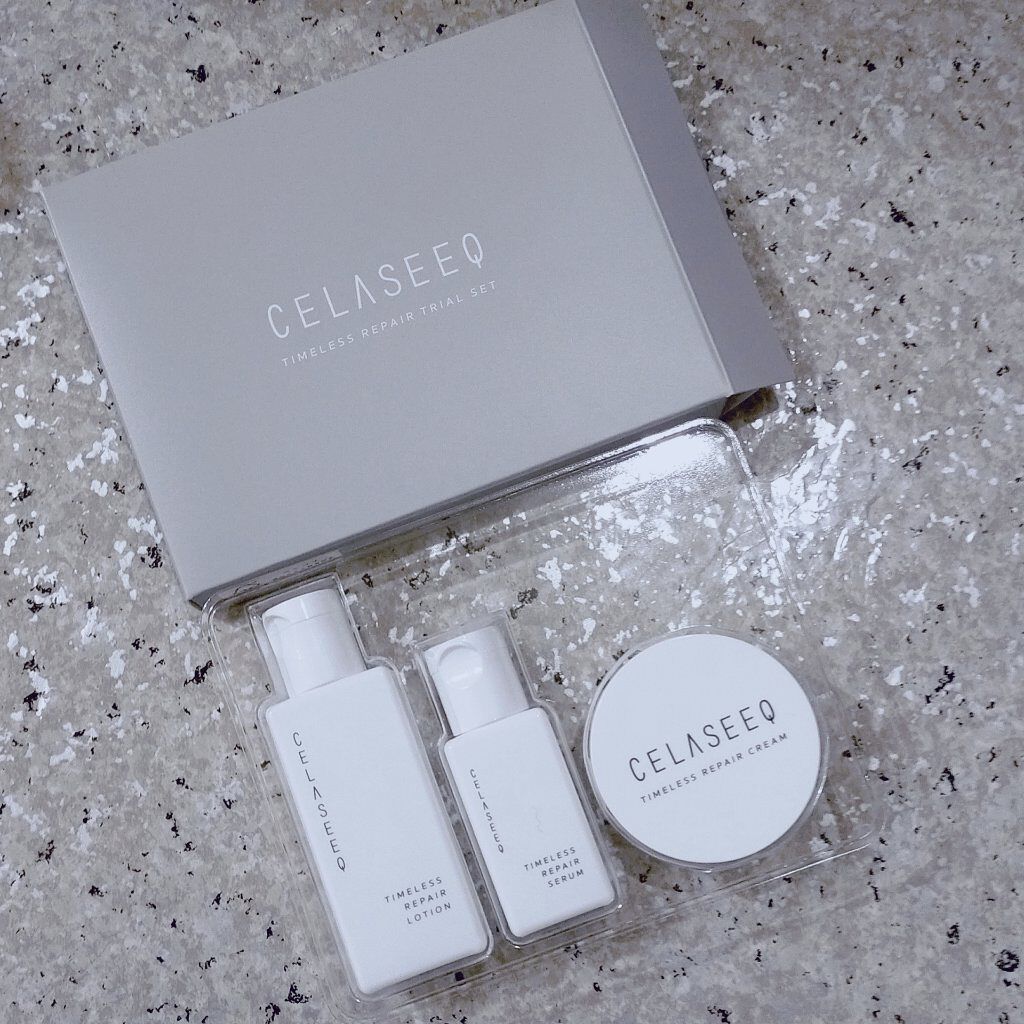タイムレスリペア 未来肌おためしセット/CELASEEQ/スキンケアキットを使ったクチコミ（1枚目）
