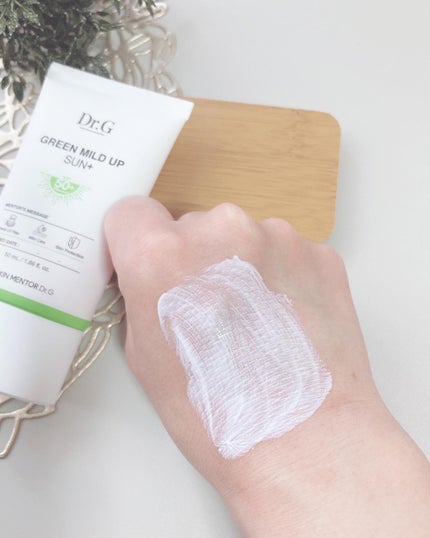 グリーンマイルドアップサンプラス/Dr.G/日焼け止めクリームを使ったクチコミ(4枚目)