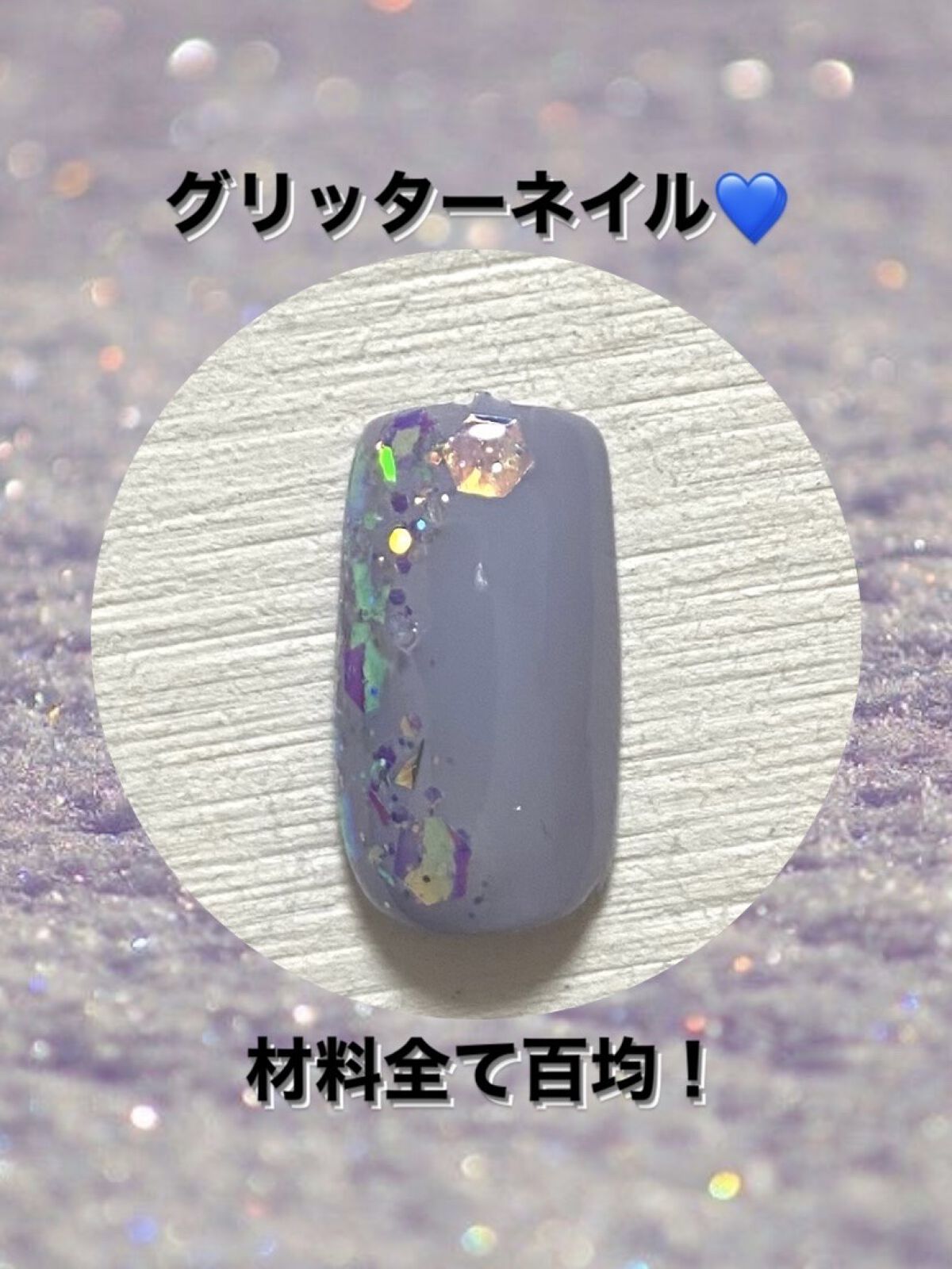 アイデイト グリッター ３ コズミックブルー/IDATE/グリッターを使ったクチコミ（1枚目）