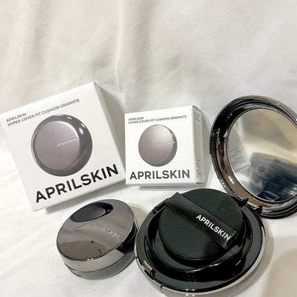ハイパーカバーフィットクッション  グラファイト/APRILSKIN/クッションファンデーションを使ったクチコミ(1枚目)