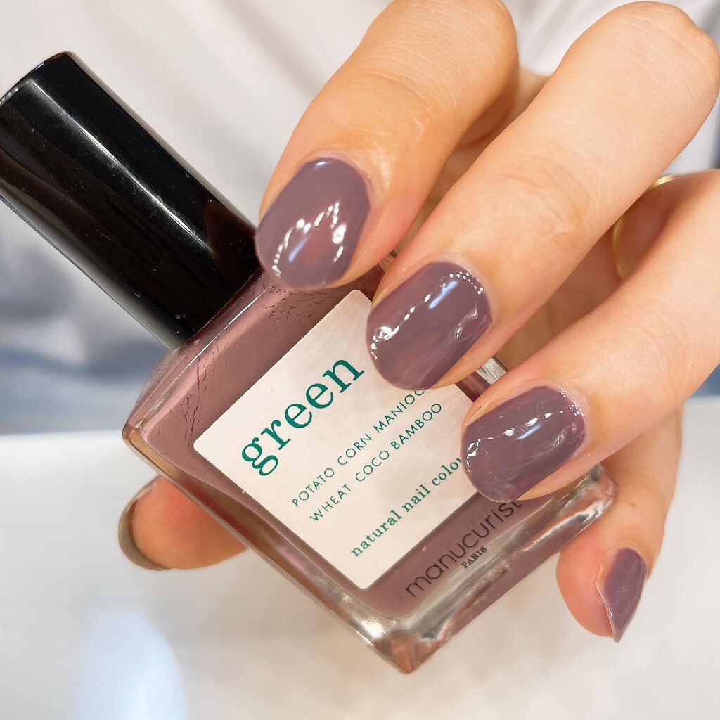 グリーン ナチュラルネイルカラー/manucurist/マニキュアを使ったクチコミ(4枚目)