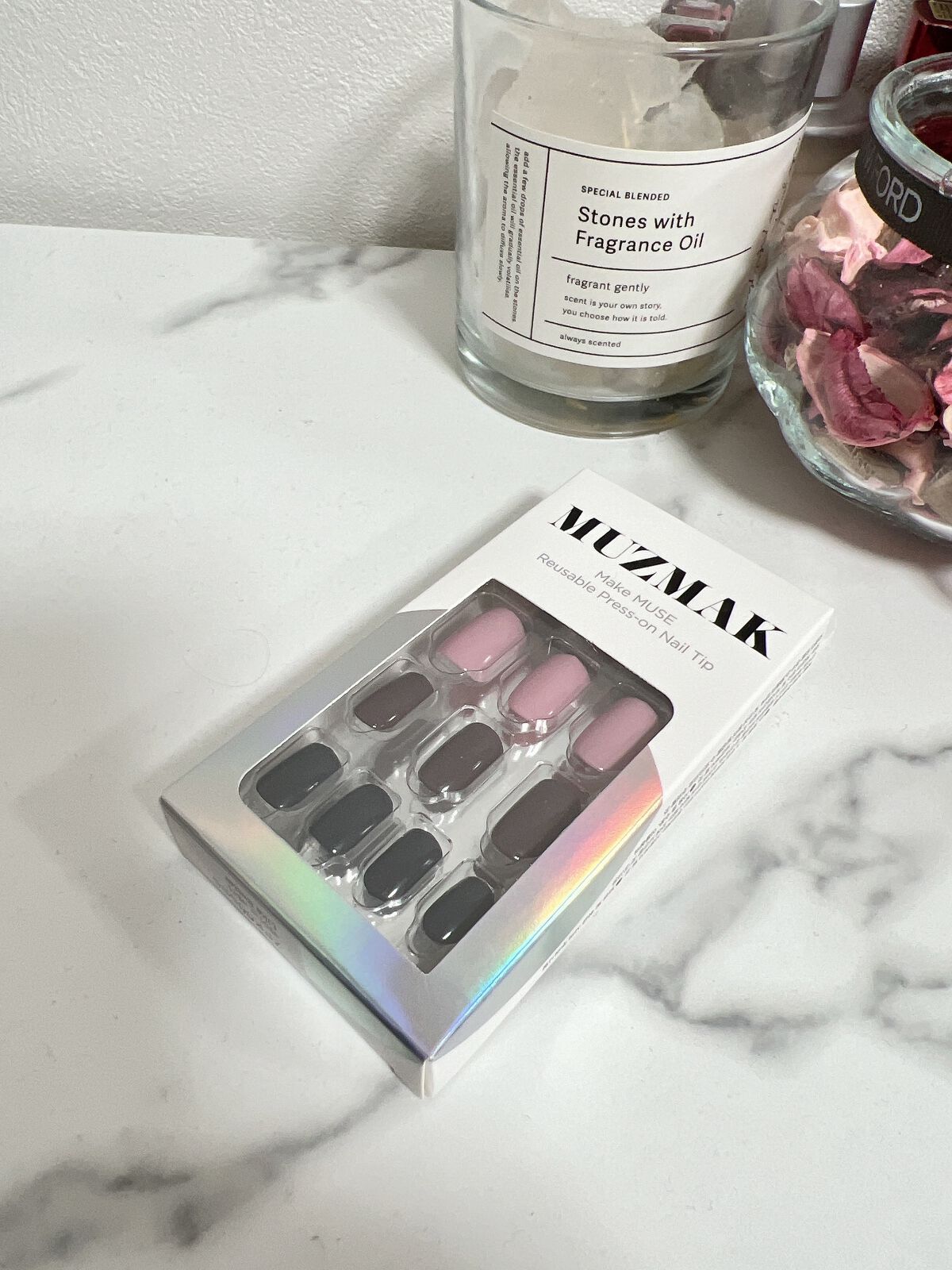 TPUネイルチップ（shape:Regular Square）/Muzmak/ネイルチップ・パーツを使ったクチコミ（1枚目）