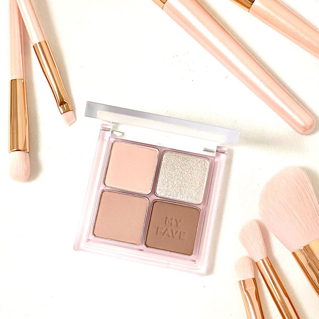 ホリカホリカ マイフェイブシャドウパレット（4カラー） #06 DREAMY/HOLIKA HOLIKA/アイシャドウパレットを使ったクチコミ（1枚目）