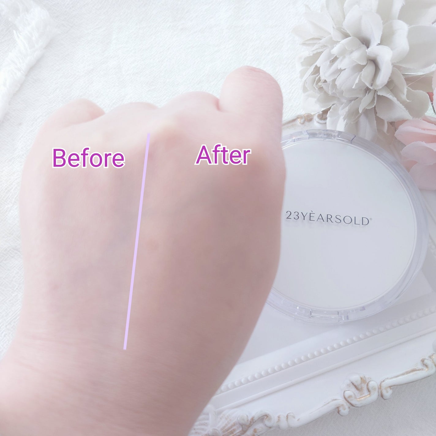 ハートリーフシーンカバークッション/23years old/クッションファンデーションを使ったクチコミ(4枚目)