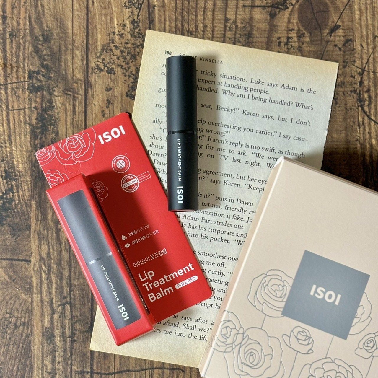 リップトリートメントバーム ピュアレッド/ISOI/リップバームを使ったクチコミ（2枚目）