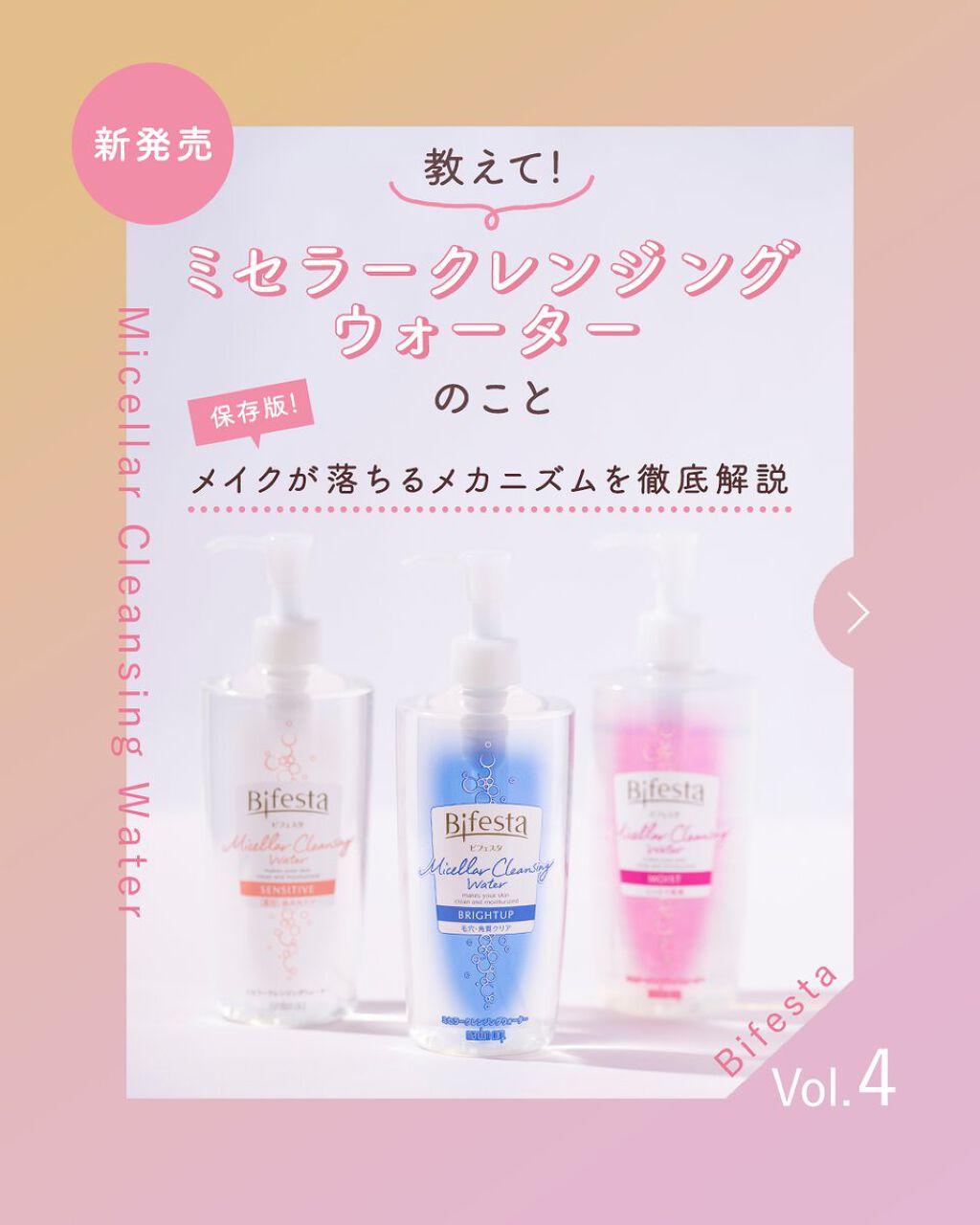 ミセラークレンジングウォーター ブライトアップ/ビフェスタ/クレンジングウォーターを使ったクチコミ（1枚目）