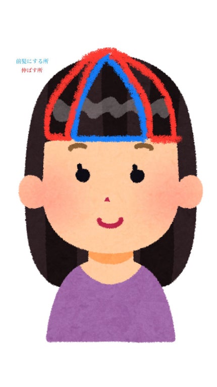 まる on LIPS 「こんにちは!🍊です^^今回は『前髪を薄くする方法』について教え..」(4枚目)