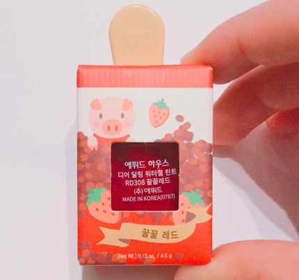 ディアダーリン ウォータージェルティント (アイスティント)/ETUDE/口紅を使ったクチコミ(1枚目)