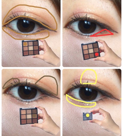 UR GLAM POWDER EYESHADOW/U R GLAM/単色アイシャドウを使ったクチコミ(3枚目)