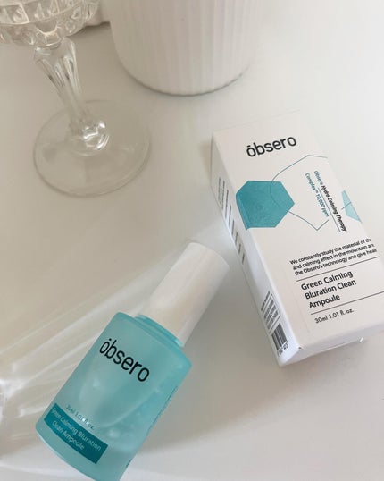 グリーンカーミングブルーレーションクリーンアンプル/obsero/美容液を使ったクチコミ(1枚目)