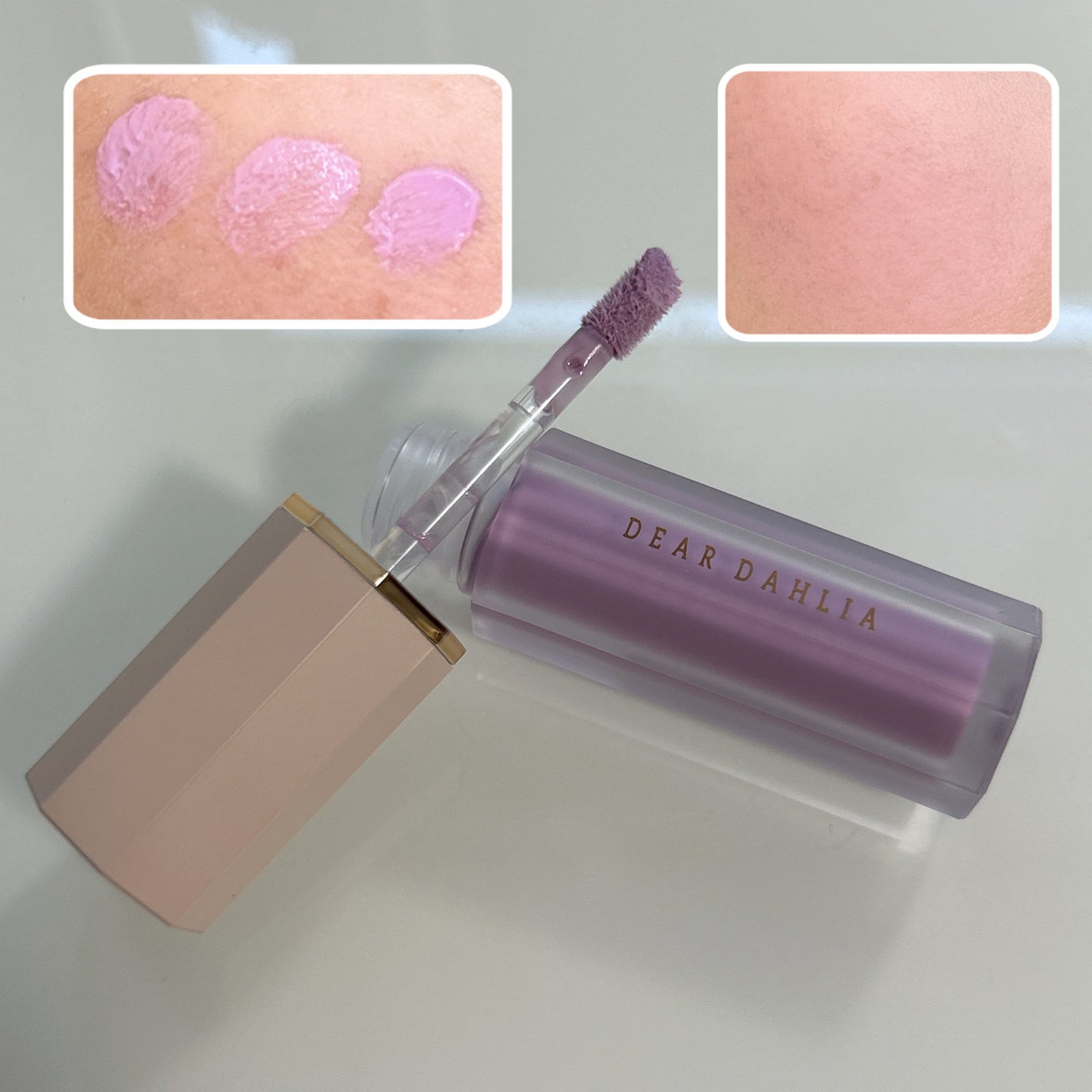 ペタルドロップリキッドブラッシャー/DEAR DAHLIA/リキッドチークを使ったクチコミ(3枚目)