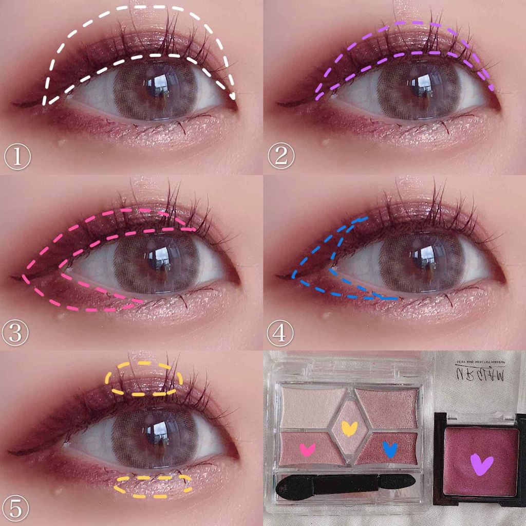 【旧品】パーフェクトスタイリストアイズ/キャンメイク/アイシャドウパレットを使ったクチコミ(2枚目)