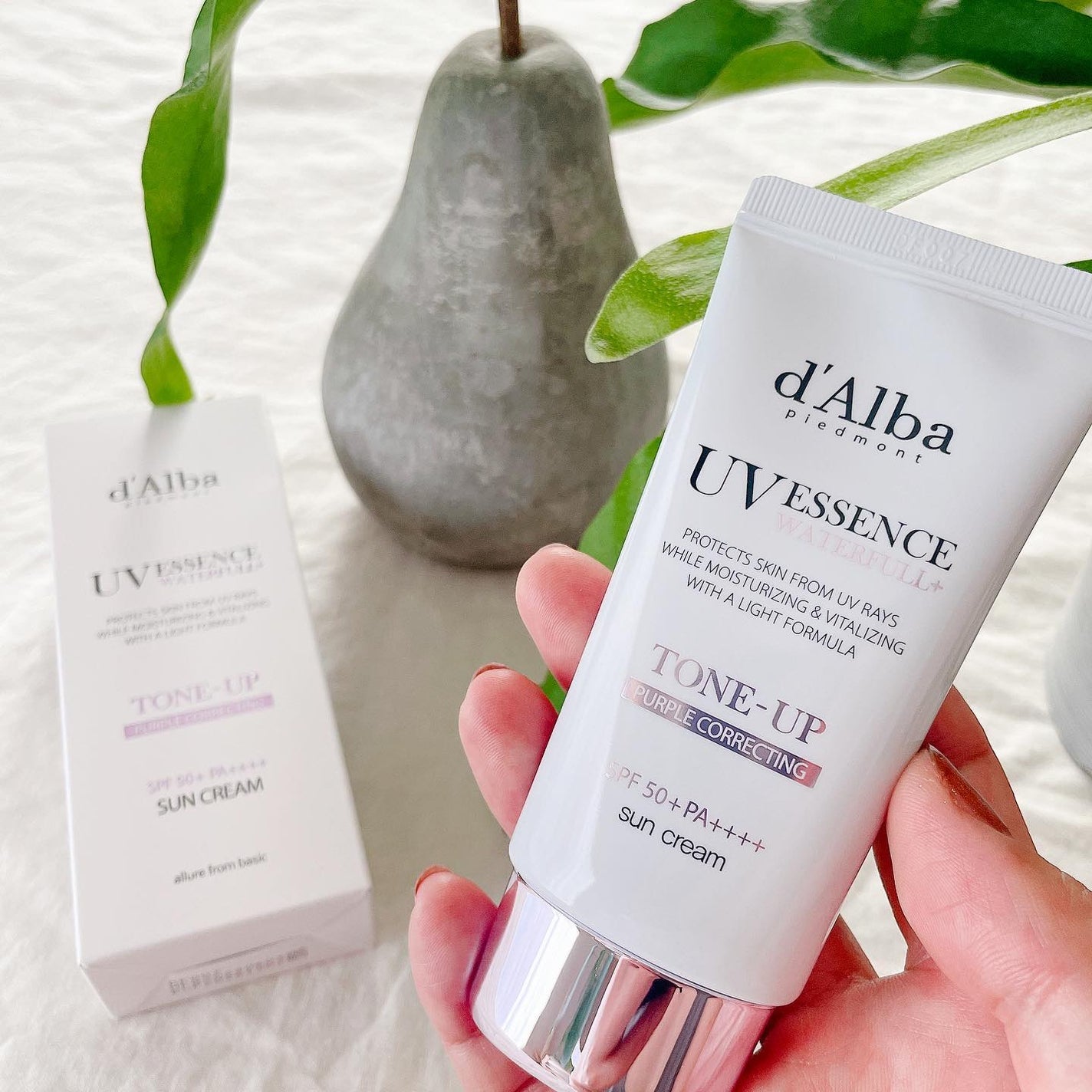 ダルバ ウォータフル トーンアップ サンクリーム(パープル)/ダルバ/日焼け止めクリームを使ったクチコミ(1枚目)