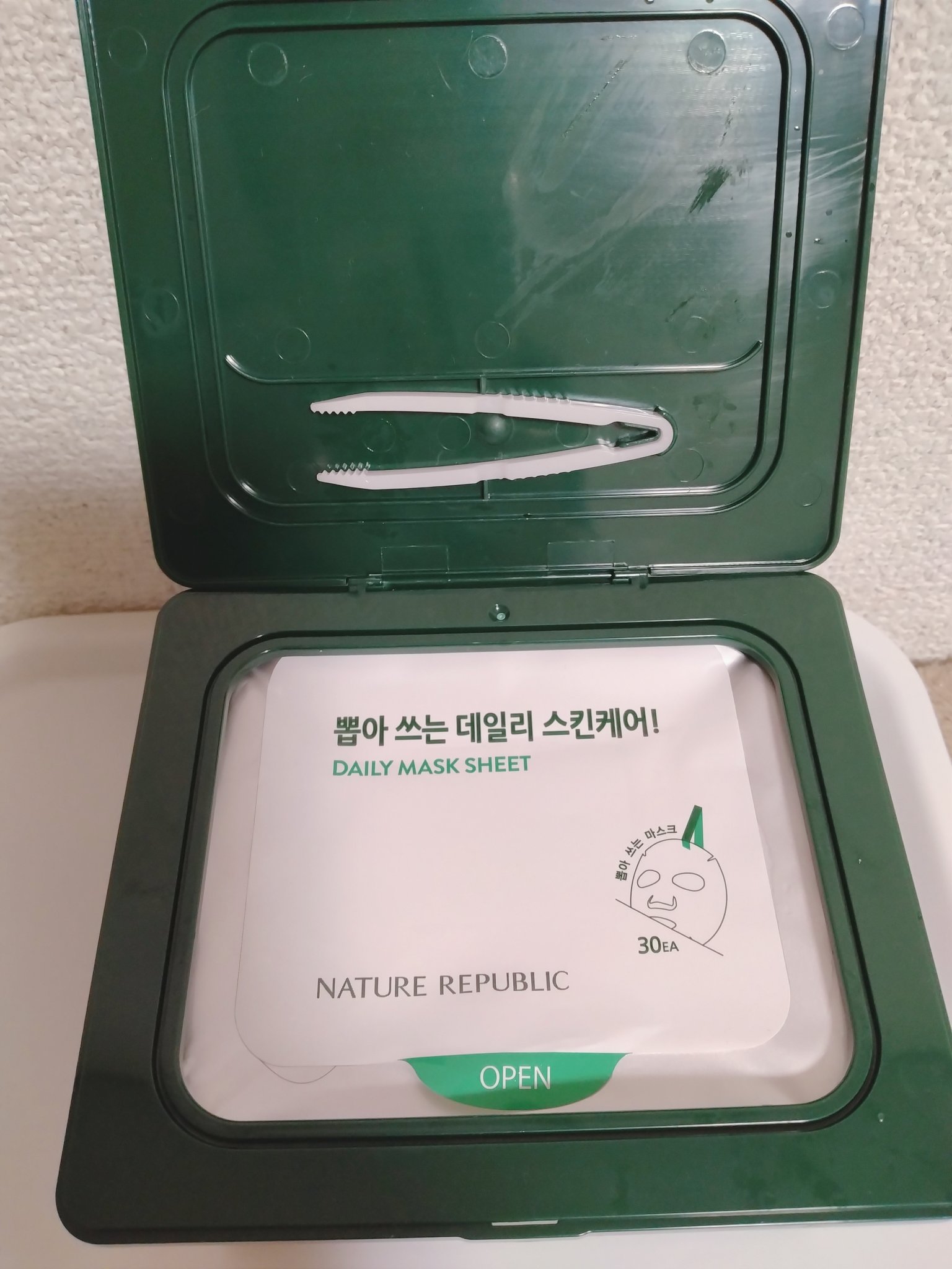 グリーンダーマCICA デイリーシートマスク/ネイチャーリパブリック/シートマスク・パックを使ったクチコミ（2枚目）