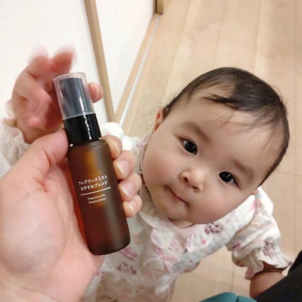 フレグランスミスト おやすみブレンド/無印良品/香水(その他)を使ったクチコミ(3枚目)