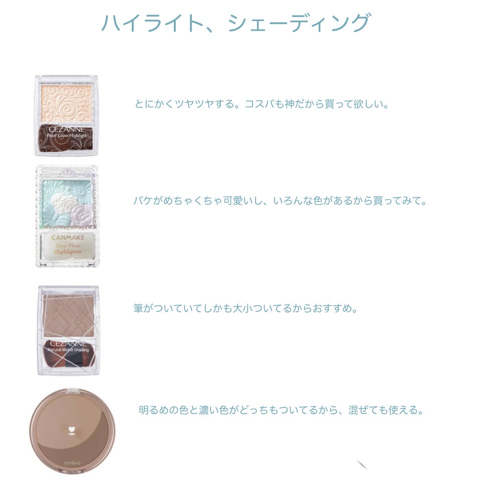 にこ(^-^)ちゃん on LIPS 「おすすめコスメシェーディング、ハイライトセザンヌ パールグロウ..」(2枚目)