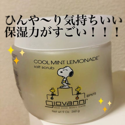ジョヴァンニ ソルト ボディスクラブ クールミント/giovanni/ボディスクラブを使ったクチコミ(1枚目)