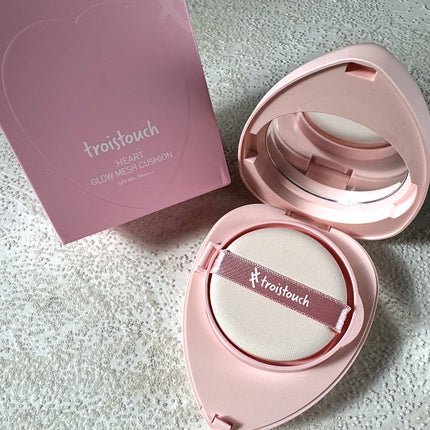 トワタッチ ハートクッション グロウメッシュ/troistouch/クッションファンデーションを使ったクチコミ(3枚目)