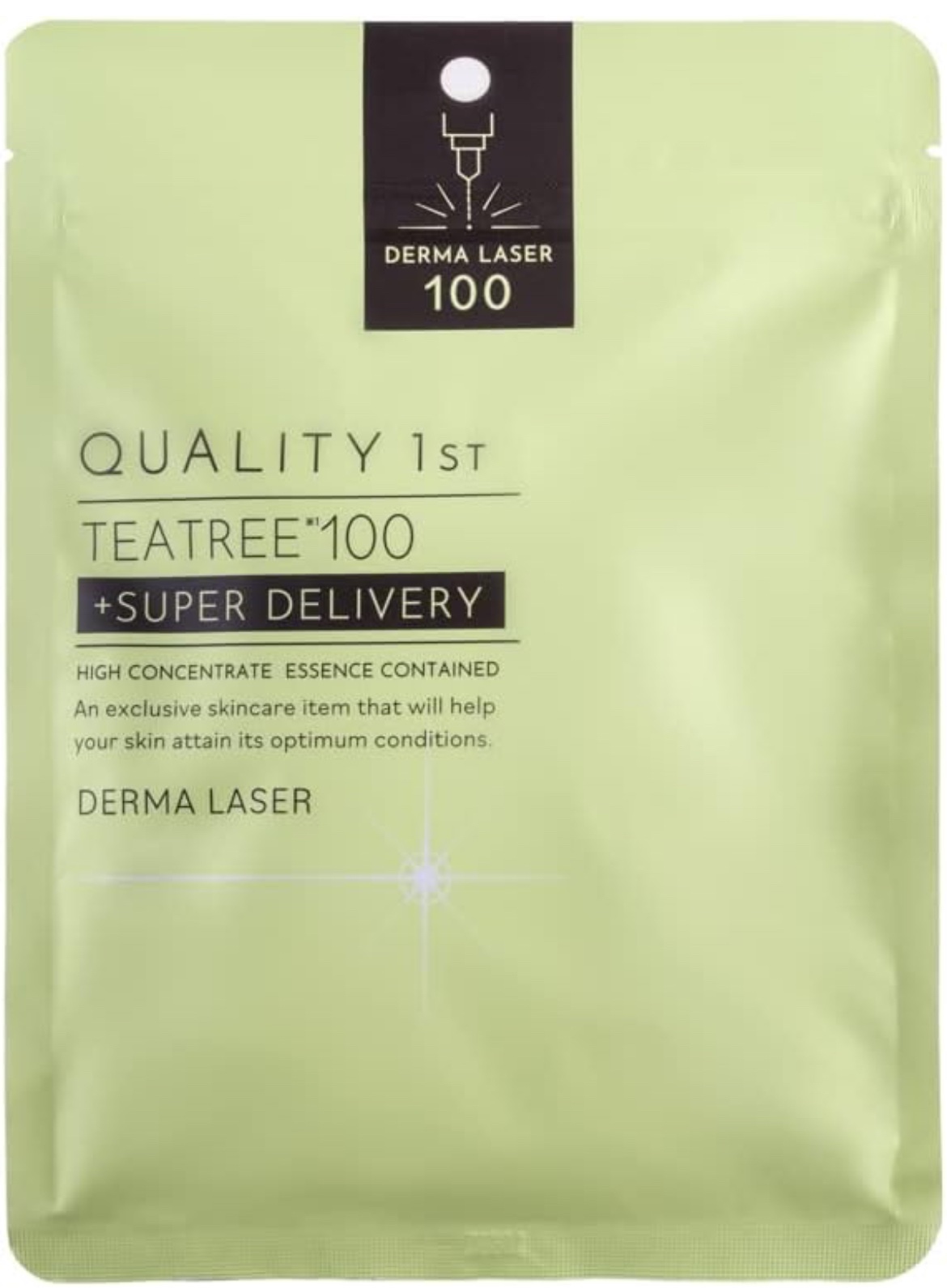 ダーマレーザー スーパーTEATREE100マスク/クオリティファースト/シートマスク・パックを使ったクチコミ（1枚目）