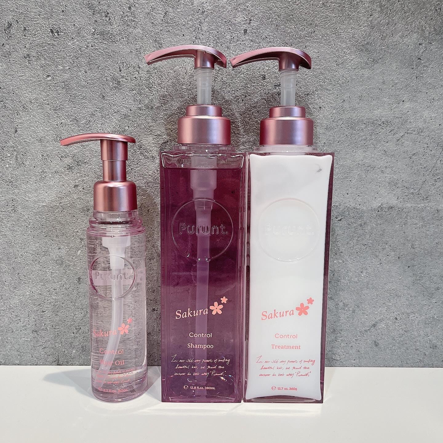 プルント　コントロール美容液ヘアオイル　サクラ  80mL/Purunt./ヘアオイルを使ったクチコミ（1枚目）