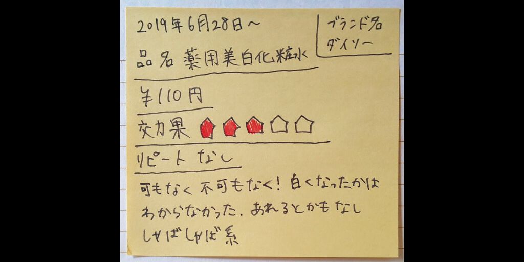 薬用美白化粧水/DAISO/化粧水を使ったクチコミ(1枚目)