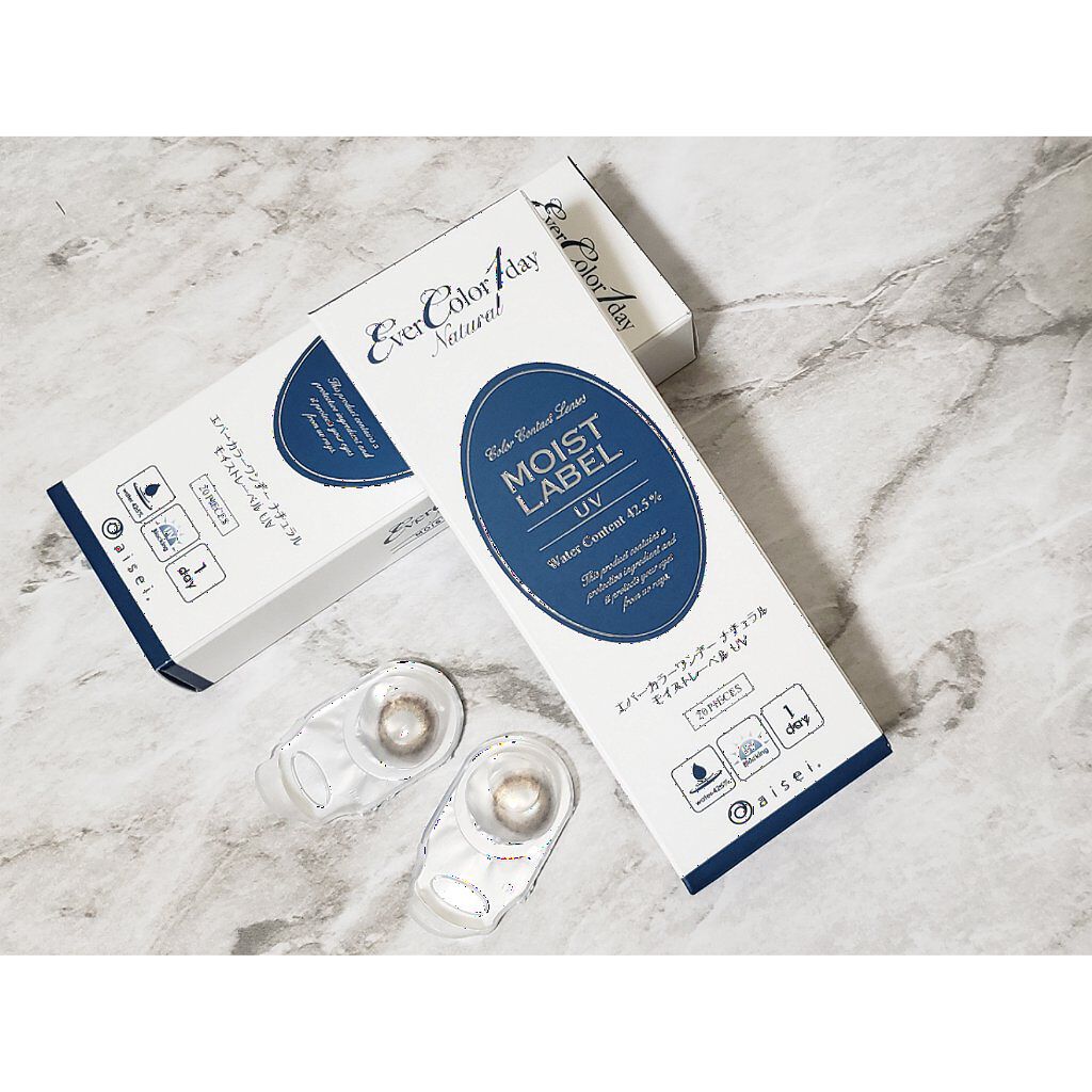 エバーカラーワンデーナチュラル モイストレーベルUV/エバーカラー/ワンデー(1DAY)カラコンを使ったクチコミ(6枚目)