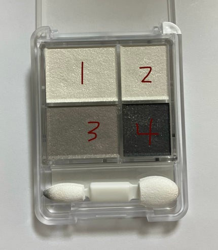 ちふれ グラデーション アイシャドウのクチコミ「 グレーのアイシャドウを使ってみた感想🤍
ちふれ
グラデーション アイシャドウ 06 グレ.....」(2枚目)