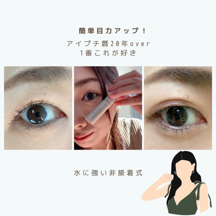 ハイブリッドフィルム スーパーマット/アイトーク/二重まぶた用アイテムを使ったクチコミ(2枚目)